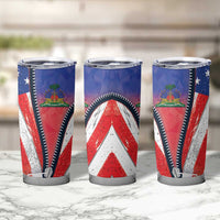 Haitian Americans Zipper Stylized Tumbler Cup Haiti Heritage Month 2025
