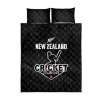 New Zealand Cricket Quilt Bed Set Aotearoa Black Cap Come On