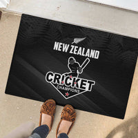 New Zealand Cricket Rubber Doormat Aotearoa Black Cap Come On