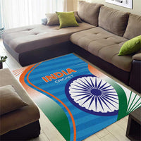 India Cricket Area Rug Men in Blue Champions 2025