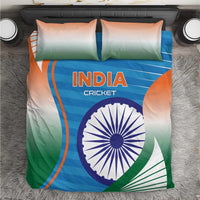 India Cricket Bedding Set Men in Blue Champions 2025