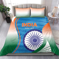 India Cricket Bedding Set Men in Blue Champions 2025