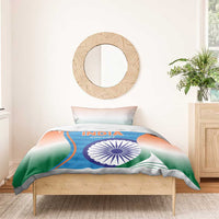 India Cricket Bedding Set Men in Blue Champions 2025