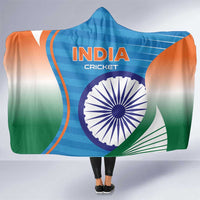India Cricket Hooded Blanket Men in Blue Champions 2025