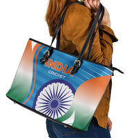 India Cricket Leather Tote Bag Men in Blue Champions 2025