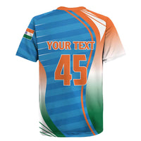 Custom India Cricket Rugby Jersey Men in Blue Champions 2025
