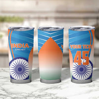 Custom India Cricket Tumbler Cup Men in Blue Champions 2025