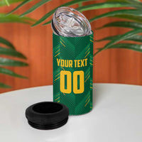 Custom South Africa Cricket 4 in 1 Can Cooler Tumbler SA Protea Woza Nawe