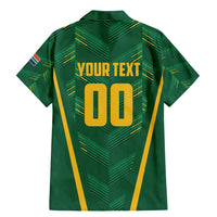 Custom South Africa Cricket Family Matching Mermaid Dress and Hawaiian Shirt SA Protea Woza Nawe