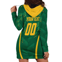 Custom South Africa Cricket Hoodie Dress SA Protea Woza Nawe