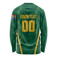 Custom South Africa Cricket Long Sleeve Shirt SA Protea Woza Nawe