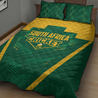 South Africa Cricket Quilt Bed Set SA Protea Woza Nawe