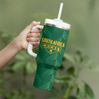 Custom South Africa Cricket Tumbler With Handle SA Protea Woza Nawe