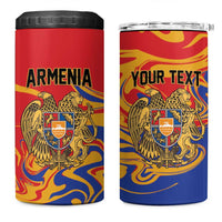 Personalized Republic of Armenia 4 in 1 Can Cooler Tumbler Hayastani Hanrapetut'yun