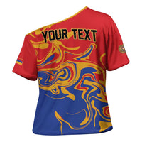 Personalized Republic of Armenia Cross Shoulder Shirt Hayastani Hanrapetut'yun