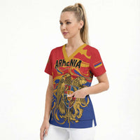 Personalized Republic of Armenia Scrub Top Hayastani Hanrapetut'yun