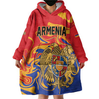 Personalized Republic of Armenia Wearable Blanket Hoodie Hayastani Hanrapetut'yun