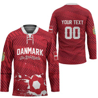 Custom Football 2026 Denmark Hockey Jersey Danish Dynamite Go