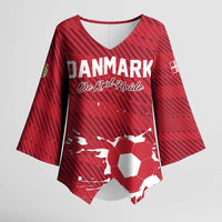 Custom Football 2026 Denmark Kimono Sleeve Blouse Danish Dynamite Go