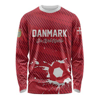 Custom Football 2026 Denmark Long Sleeve Shirt Danish Dynamite Go