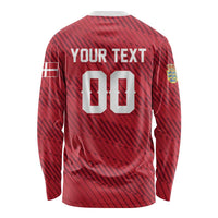 Custom Football 2026 Denmark Long Sleeve Shirt Danish Dynamite Go