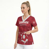 Custom Football 2026 Denmark Scrub Top Danish Dynamite Go