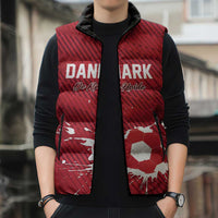 Custom Football 2026 Denmark Sleeveless Puffer Jacket Danish Dynamite Go