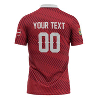 Custom Football 2026 Denmark Zipper Polo Shirt Danish Dynamite Go