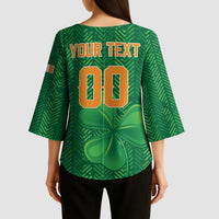 Custom Football 2026 Ireland Kimono Sleeve Blouse The Boys in Green Come On