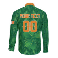 Custom Football 2026 Ireland Long Sleeve Button Shirt The Boys in Green Come On