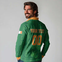 Custom Football 2026 Ireland Long Sleeve Polo Shirt The Boys in Green Come On