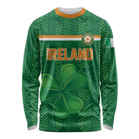 Custom Football 2026 Ireland Long Sleeve Shirt The Boys in Green Come On