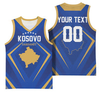 Custom Football 2026 Kosovo Basketball Jersey Dardanet Go Glory