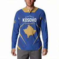 Custom Football 2026 Kosovo Button Sweatshirt Dardanet Go Glory