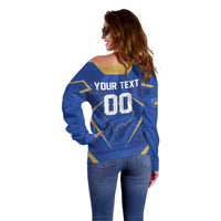 Custom Football 2026 Kosovo Off Shoulder Sweater Dardanet Go Glory