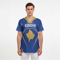 Custom Football 2026 Kosovo Scrub Top Dardanet Go Glory