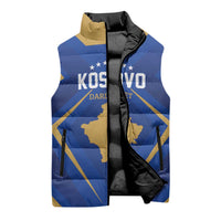 Custom Football 2026 Kosovo Sleeveless Puffer Jacket Dardanet Go Glory