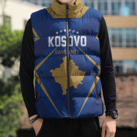 Custom Football 2026 Kosovo Sleeveless Puffer Jacket Dardanet Go Glory
