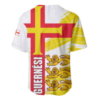 Guernsey Liberation Day Baseball Jersey Guernesi Three Lion - Wonder Print Shop