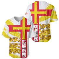 Guernsey Liberation Day Baseball Jersey Guernesi Three Lion - Wonder Print Shop