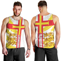 Guernsey Liberation Day Men Tank Top Guernesi Three Lion - Wonder Print Shop
