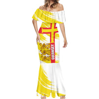 Guernsey Liberation Day Mermaid Dress Guernesi Three Lion - Wonder Print Shop