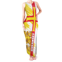 Guernsey Liberation Day Tank Maxi Dress Guernesi Three Lion - Wonder Print Shop