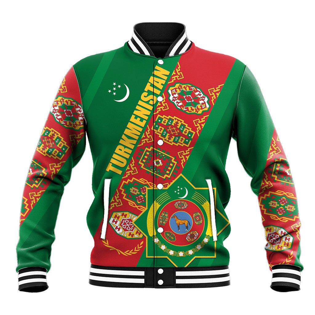 Turkmenistan Flag Day Baseball Jacket Turkmenistan Bitaraplygyn watanydyr LT01