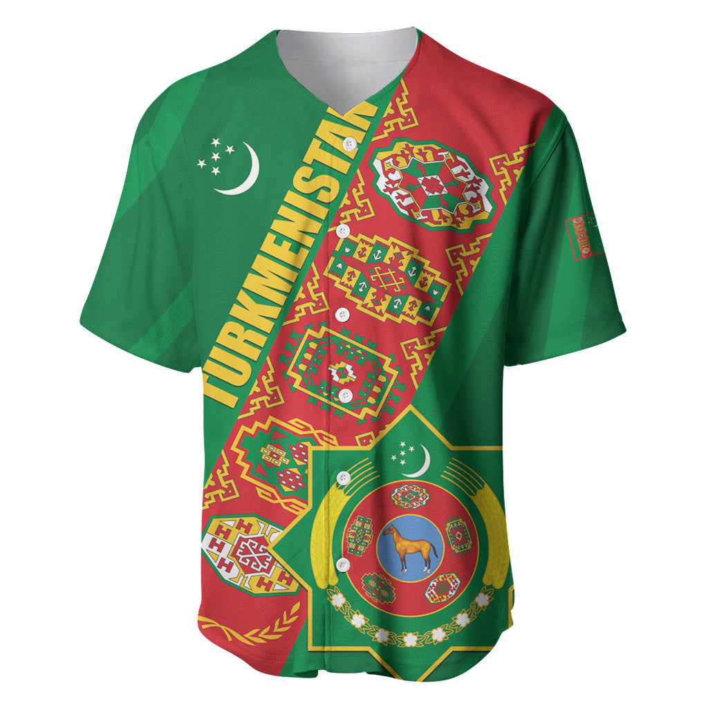 Turkmenistan Flag Day Baseball Jersey Turkmenistan Bitaraplygyn watanydyr LT01
