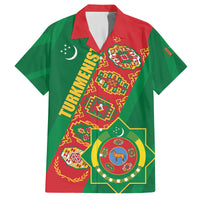 Turkmenistan Flag Day Family Matching Tank Maxi Dress and Hawaiian Shirt Turkmenistan Bitaraplygyn watanydyr - Wonder Print Shop
