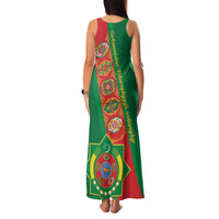 Turkmenistan Flag Day Family Matching Tank Maxi Dress and Hawaiian Shirt Turkmenistan Bitaraplygyn watanydyr - Wonder Print Shop