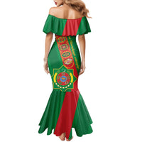 Turkmenistan Flag Day Mermaid Dress Turkmenistan Bitaraplygyn watanydyr - Wonder Print Shop