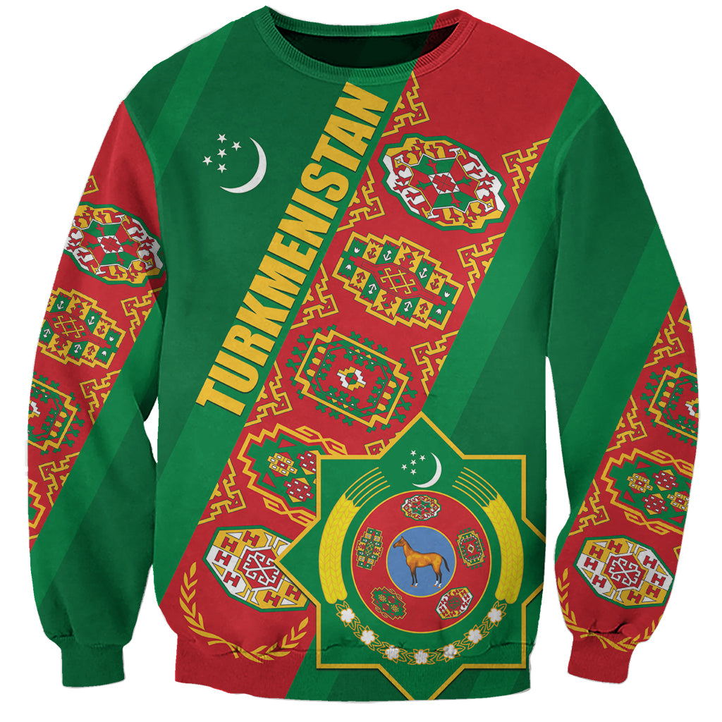 Turkmenistan Flag Day Sweatshirt Turkmenistan Bitaraplygyn watanydyr LT01