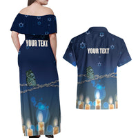 Yom HaShoah 2024 Couples Matching Off Shoulder Maxi Dress and Hawaiian Shirt Holocaust Remembrance Day - Wonder Print Shop
